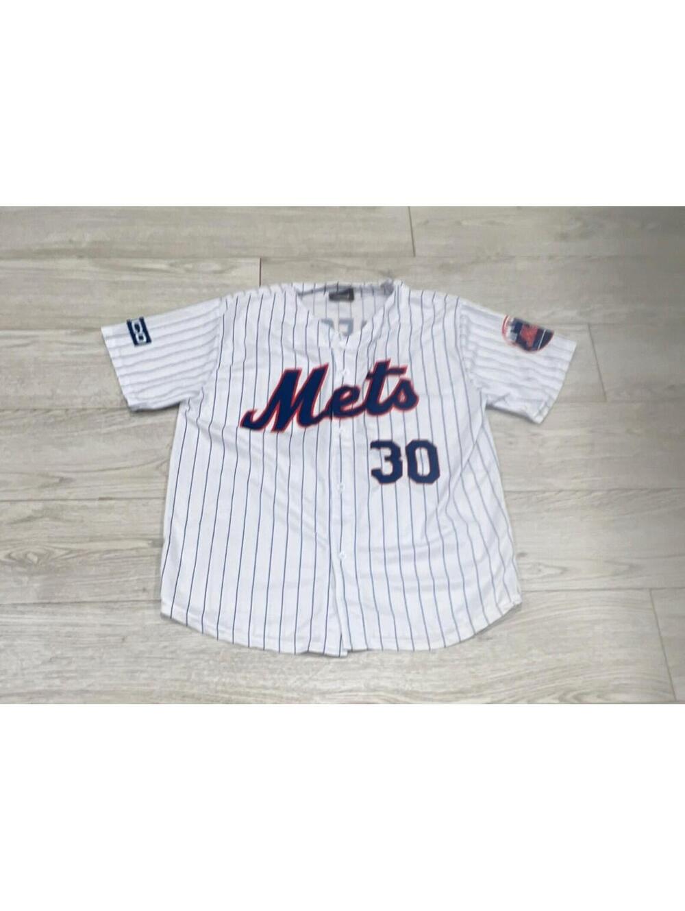 SPRING/SUMMER Mets Men's Blue White Orange New York Mets Baseball Jersey XL $98